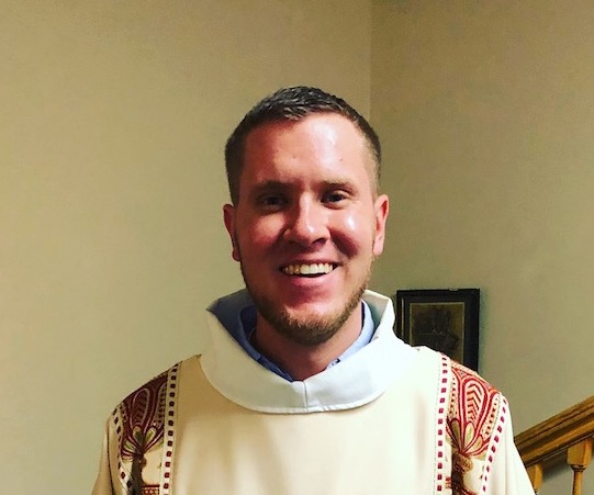 Luther Seminary student in clerical robe